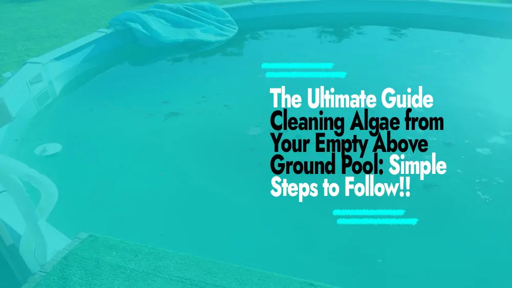 Cleaning Algae from Empty Above-Ground Pool
