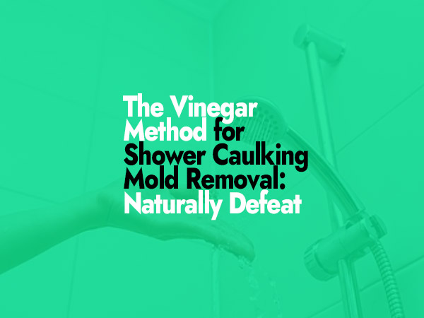 How to remove mold from shower caulking with vinegar