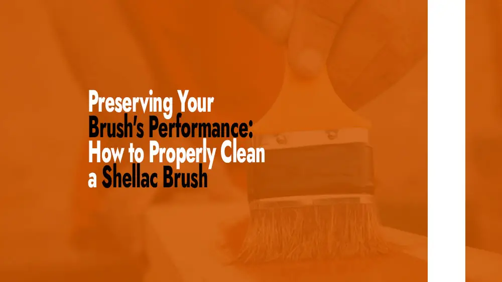 Cleaning Shellac Brush