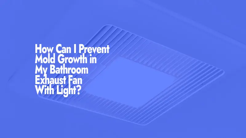 How Can I Prevent Mold Growth in My Bathroom Exhaust Fan With Light