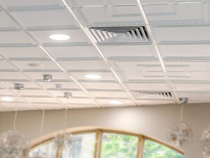 How to clean ceiling tiles without removing them
