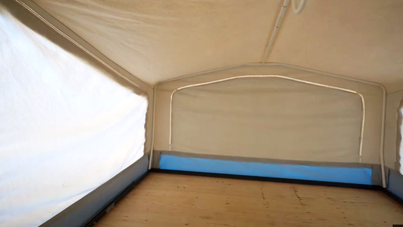 How to clean mold from pop up camper canvas