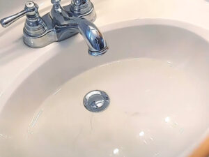 How to clean overflow hole in sink