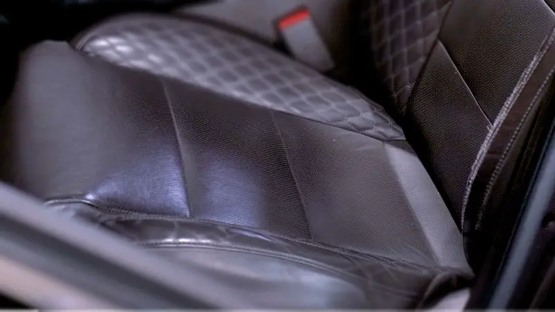 Clean clogged perforated leather seats