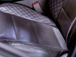 How to clean clogged perforated leather seats