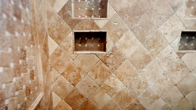 How to clean travertine shower tile