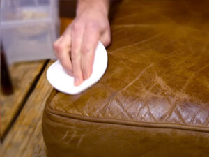 How to clean urine from the leather couch